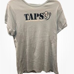 Vintage Anvil Tag TAPS The Atlantic Paranormal Society Blue Woman Shirt 2X